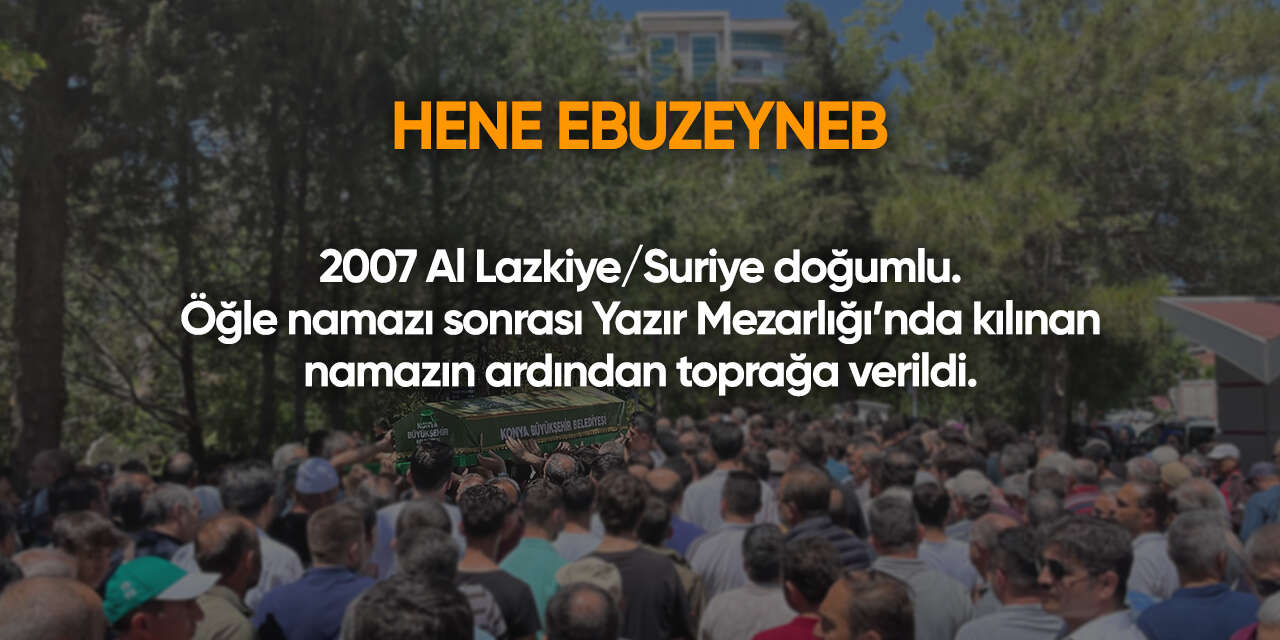 Konya'da bugün vefat edenler | 30 Mayıs 2026 16